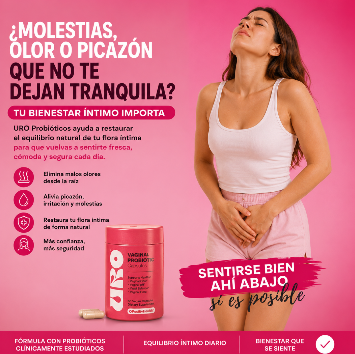 PROBIÓTICOS VAGINALES URO, RETOMA TU SALUD ÍNTIMA