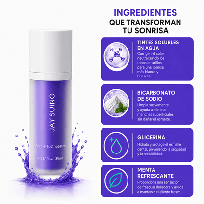 Purple Toothpaste V34 | Blanqueador Dental Corrector de Color
