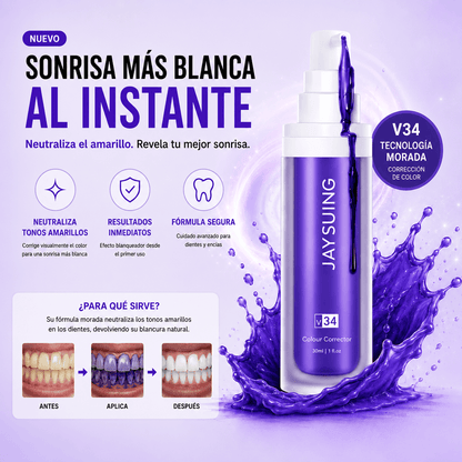 Purple Toothpaste V34 | Blanqueador Dental Corrector de Color