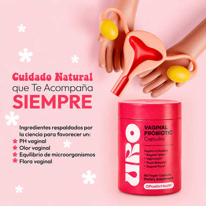 PROBIÓTICOS VAGINALES URO, RETOMA TU SALUD ÍNTIMA